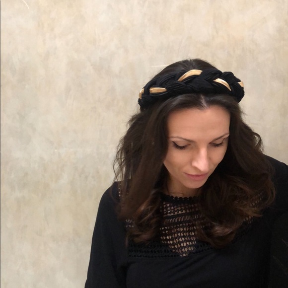 🔺LAST ONE🔺Black Braided Headband Thick - Picture 3 of 4